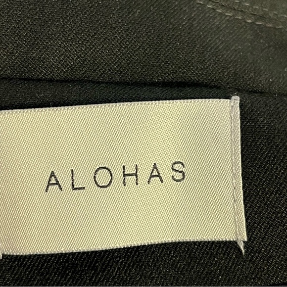 Alohas Cropped Single Breasted Tailored Blazer Women Small in Black - Picture 7 of 9
